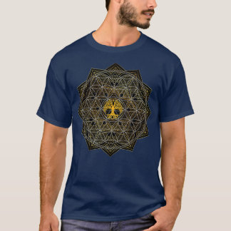 T-shirt Géométrie Sacrée Fleur Celtique De La Vie