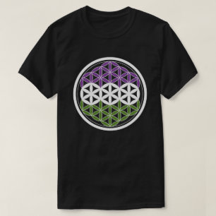 T-shirt géométrie sacrée genreQueer