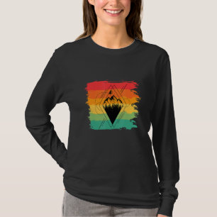 T-shirt Géométrie Vintage Spiritualité Rhombus Magique Cel