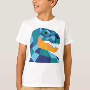 T-shirt géométrique de dinosaure pour des enfants