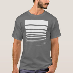 T-shirt géométrique d'ordre de Fibonacci, blanc