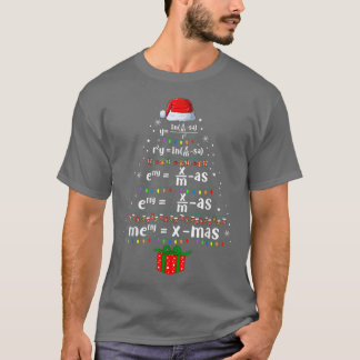 T-shirt Geometry Math Science Teacher Merry Christmas