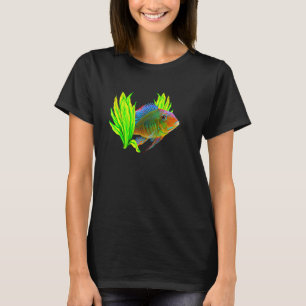 T-shirt Géophage Eartheater Cichlidé Aquariophile Poisson