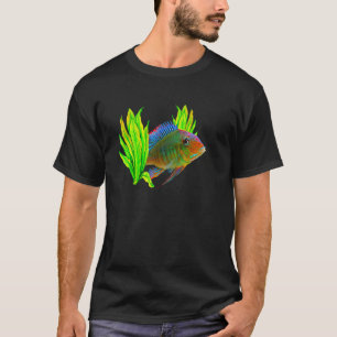 T-shirt Geophagus Eartheater Cichlid Aquarium Gardiens Poi