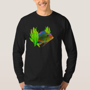 T-shirt Geophagus Eartheater Cichlid Aquarium Gardiens Poi