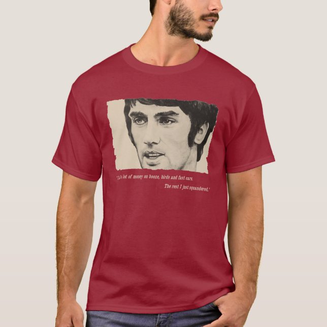 T-shirt Geordie vieux (avec la citation) (Devant)