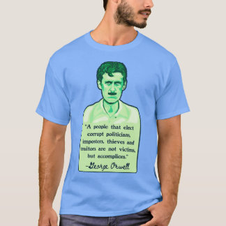 T-shirt George Orwell Portrait et citation 2