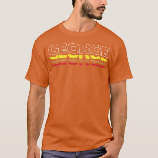 T-shirt George Prénom Drôle Vintage Sunset George rétro