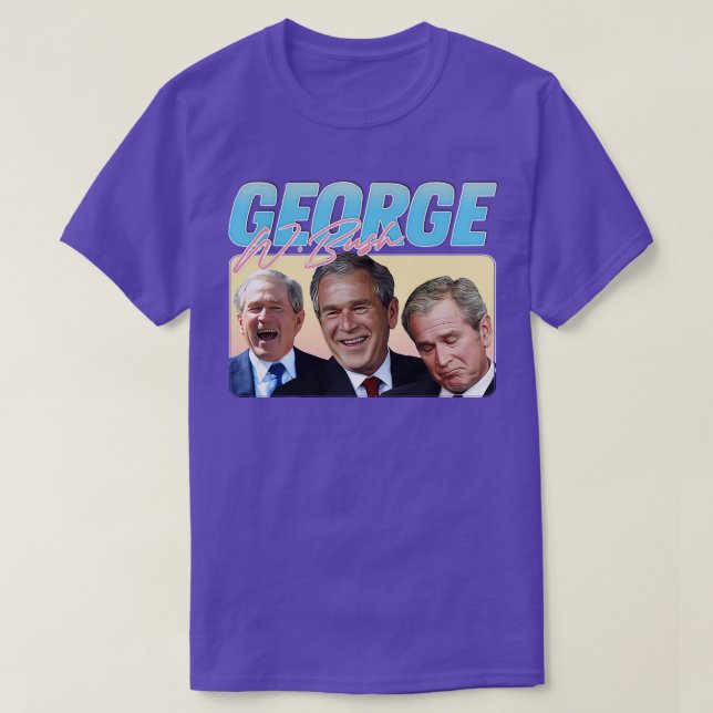 T-shirt George W Bush 90s Style esthétique 1 (Design devant)