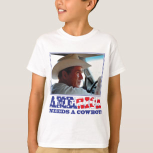 T-shirt George W. Bush - L'Amérique a besoin d'un cowboy