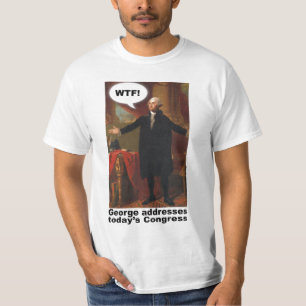 T - Shirt George Washington WTF (mit Titel)