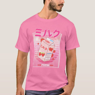 T-shirt Georgenotfound Merch Japonais Fraise Milk Shak
