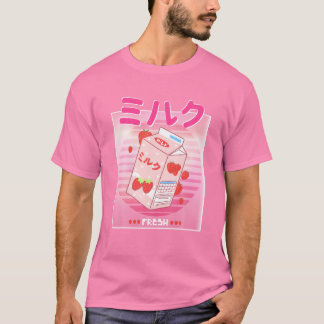 T-shirt Georgenotfound Merch Japonais Fraise Milk Shak