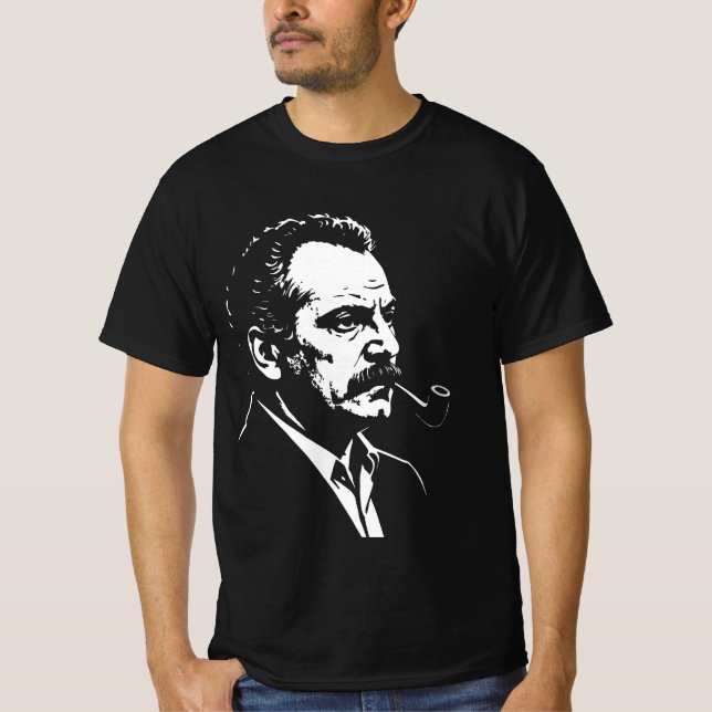 T-shirt Georges Brassens – Portrait Graphique  (Devant)