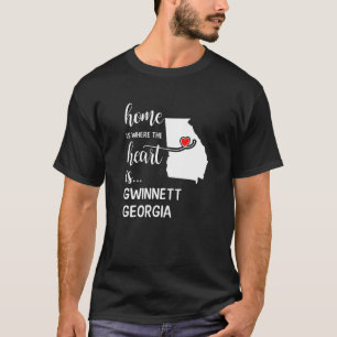 T-shirt Georgia Home Est Le Coeur De Gwinnett County