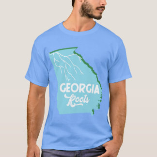 T-shirt Georgia Roots Aqua Green