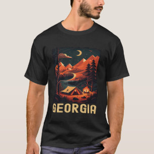 T-shirt Georgia Sunset rétro les années 70 randonnée vinta