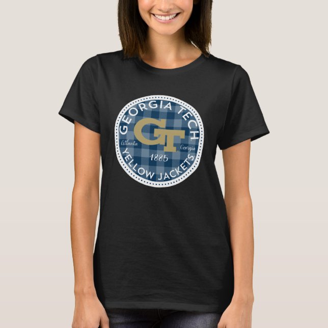 T-shirt Georgia Tech Yellow Jackets Plaid Badge (Devant)