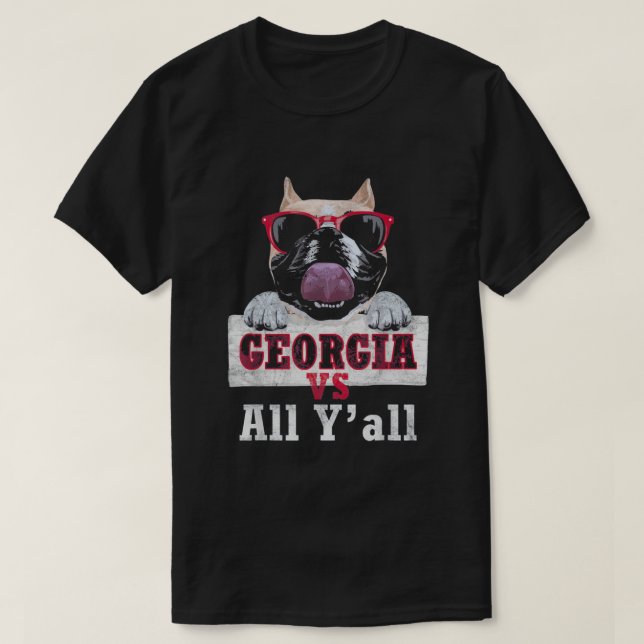 T-shirt Georgia Vs All Y'all (Design devant)