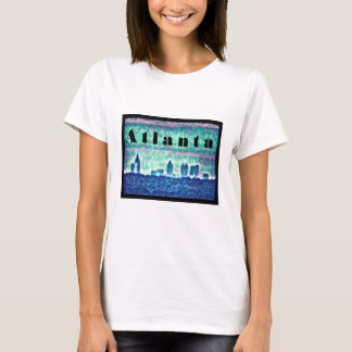 T-shirt Géorgie : La silhouette d'Atlanta rétro 80's desig