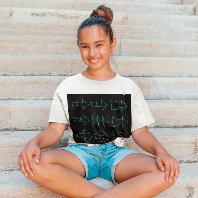 T - Shirt gepunktete Pfeile (Von Creator hochgeladen)