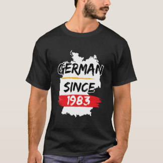 T-shirt Ger Depuis 1983 Gery Carte Ger