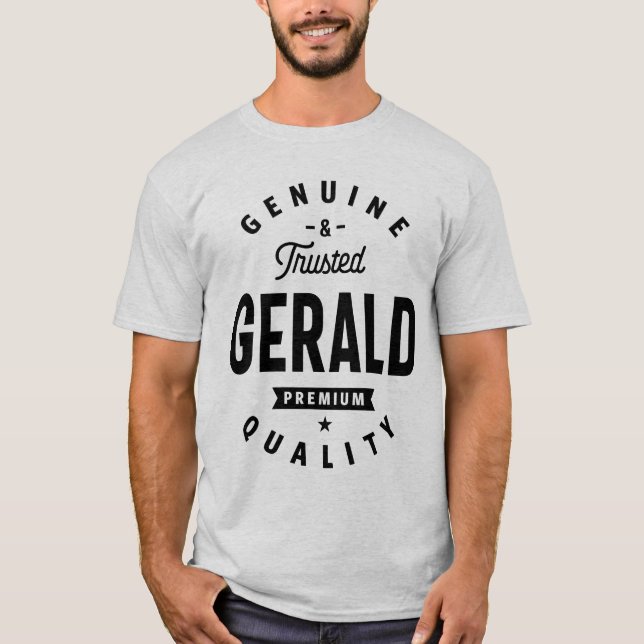 T-shirt Gerald Nom personnalisé Anniversaire Cadeau (Devant)