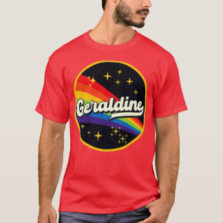T-shirt Geraldine Arc En Arc Dans L'Espace Style Vintage