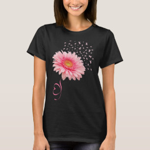 T-shirt Gerbera Daisy Fleur Ruban Pollen Cancer du sein M