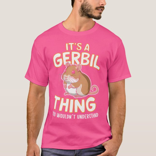 T-shirt Gerbil Amoureux des animaux Pet Mouse Gerbillinae  (Devant)