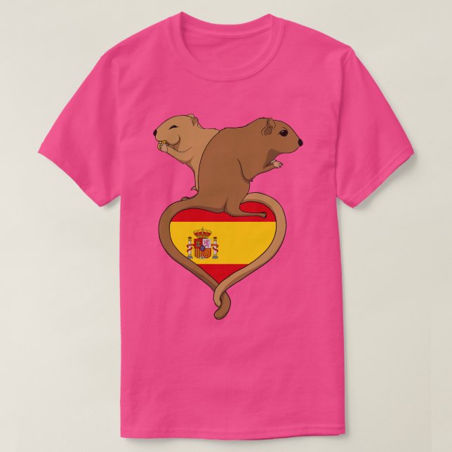 T-shirt Gerbil Espagne lumière (Design devant)