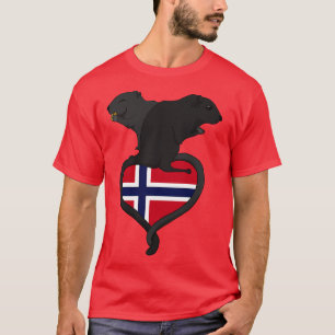 T-shirt Gerbil Norvège sombre