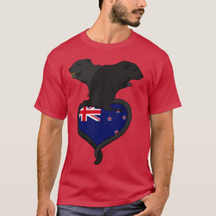 T-shirt Gerbil Nouvelle-Zélande sombre