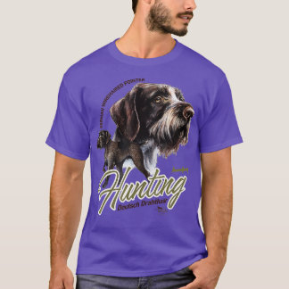 T-shirt Germain À poils durs Pointer Chasse Chien GWP