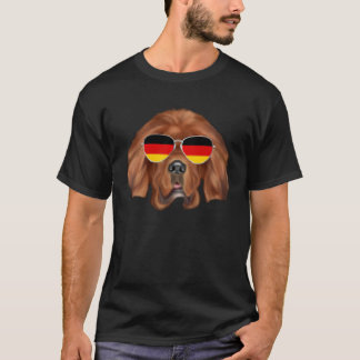 T-shirt German Flag Tibetan Mastiff Dog Germany Pocket