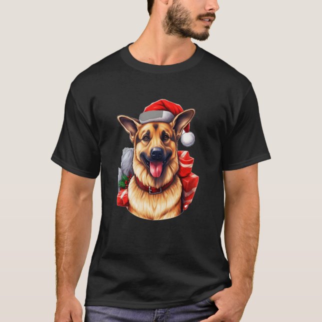 T-shirt German Shepherd Christmas German Shepherd Owners (Devant)