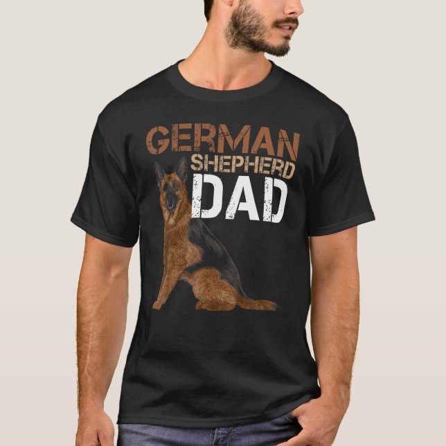 T-shirt German Shepherd Dad Owner Shepard German Dog  Dog  (Devant)