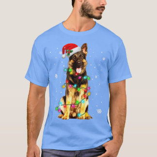 T-shirt German Shepherd Dog Tree Christmas Sweater Xmas Do