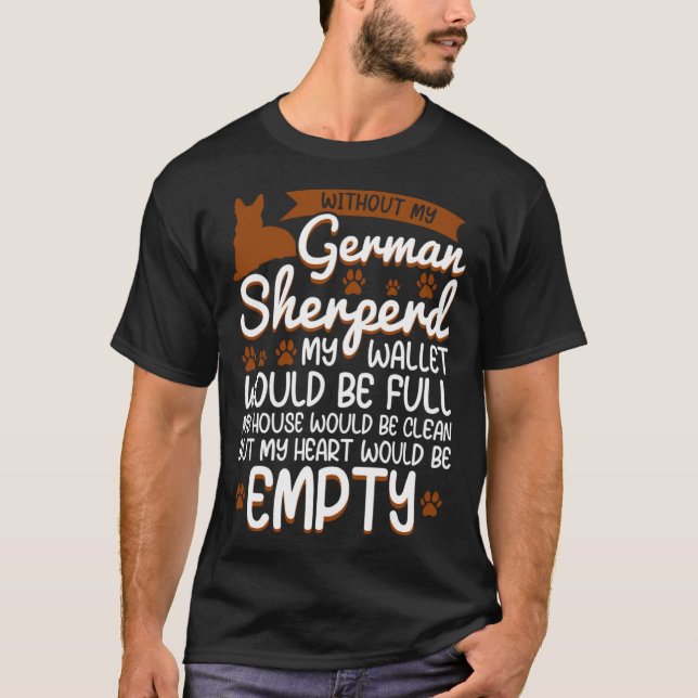 T-shirt German Shepherd   love dog quote (Devant)