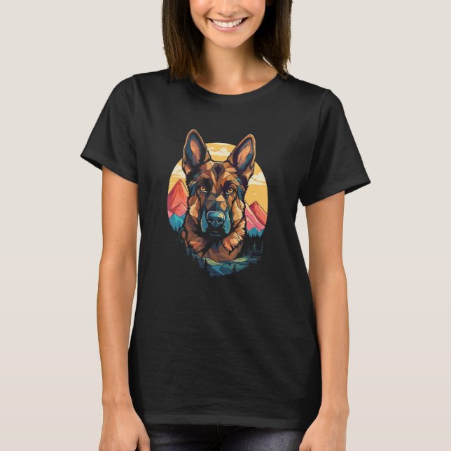 T-shirt German Shepherd Men Women Kids 4 (Devant)