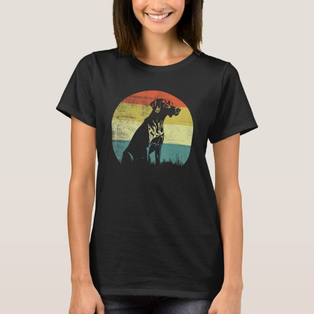 T-shirt German Shorthaired Pointer Dog Retro Design (Devant)