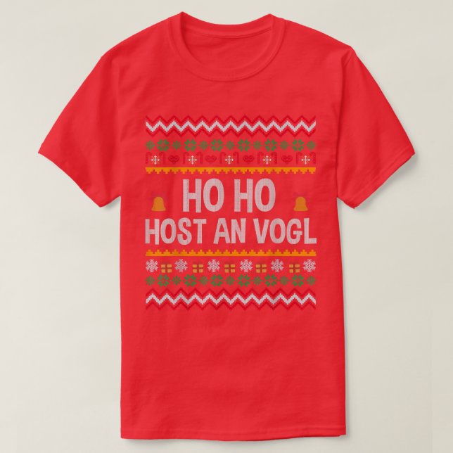 T-shirt German Speaker Ugly Christmas Ho Ho Ho Funny Bavar (Design devant)