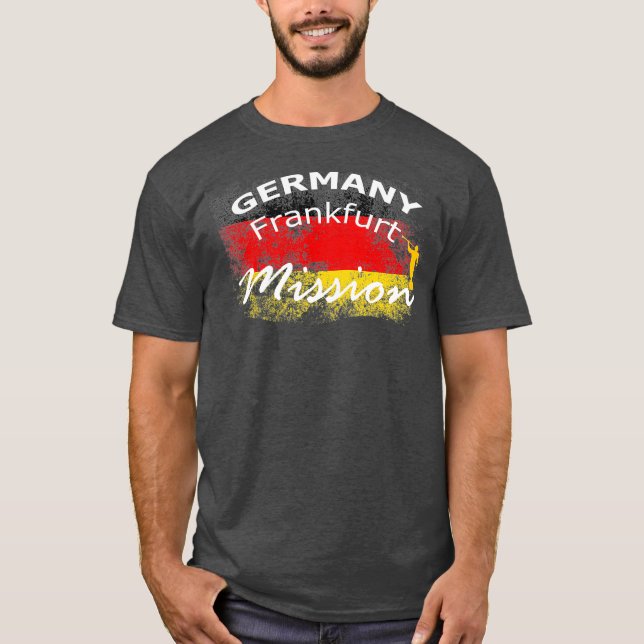 T-shirt Germany Frankfurt Mormon LDS Mission Missionary (Devant)