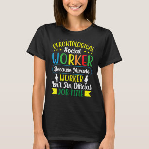 T-shirt Gérontologique Occupation des travailleurs sociaux
