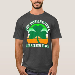 T-shirt Gerritsen Beach Irish Riviera Funny Shamrock Retro