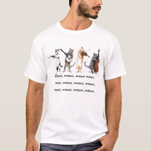 T - Shirt-/Gesang-Katzen/Meow, Meow, Meow T-Shirt