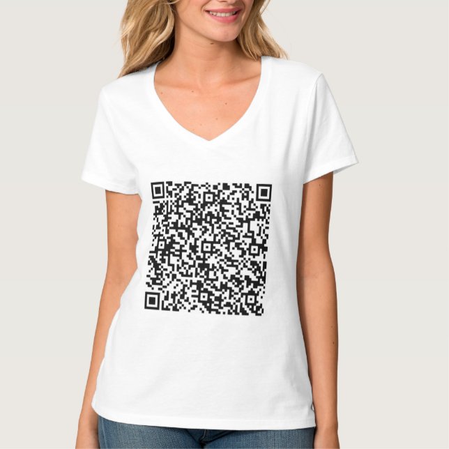 T - Shirt-Geschenk für QR-Code-Scan-Info anpassen T-Shirt (Vorderseite)