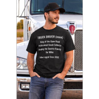 T-Shirt-Geschenk mit Definition für LKW-Fahrer von