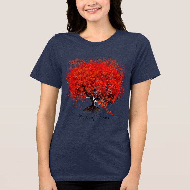 T - Shirt, Geschenke, Sticker und Gefallen von Red Tri-Blend Shirt (Vorderseite)