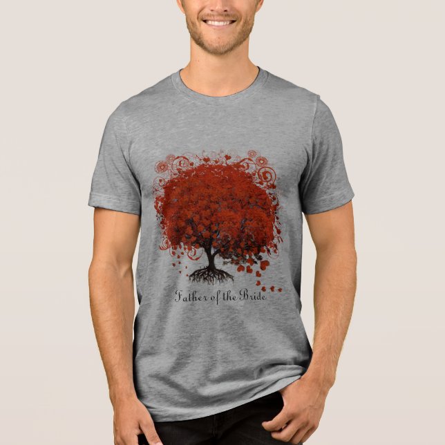 T - Shirt, Geschenke, Sticker und Gefallen von Red Tri-Blend Shirt (Vorderseite)